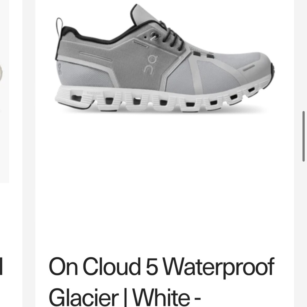 Womens on cloud 5 waterproof tennis shoes